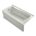 KOHLER K-1257-LAW Mariposa 72" x 36" alcove whirlpool bath with Bask heated surface, left drain, dune
