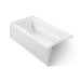 KOHLER K-1257-LH Mariposa 72" x 36" alcove heated whirlpool bath, left drain, white