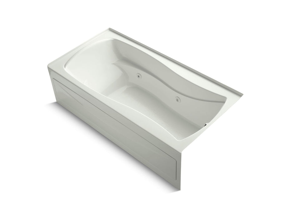 KOHLER K-1257-RA Mariposa 72" x 36" alcove whirlpool bath, right drain, dune