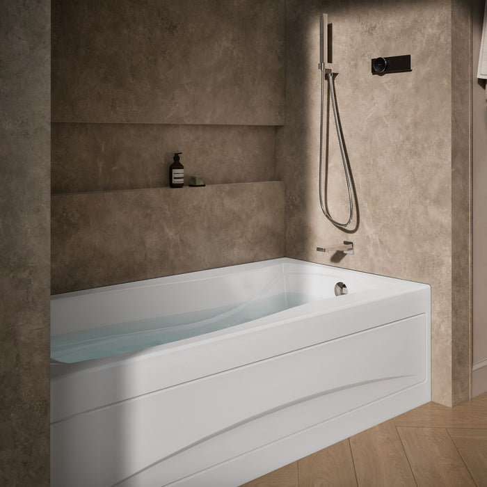 KOHLER K-1257-RA Mariposa 72" x 36" alcove whirlpool bath, right drain, white - view 3