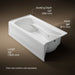 KOHLER K-1257-RA Mariposa 72" x 36" alcove whirlpool bath, right drain, white - view 5