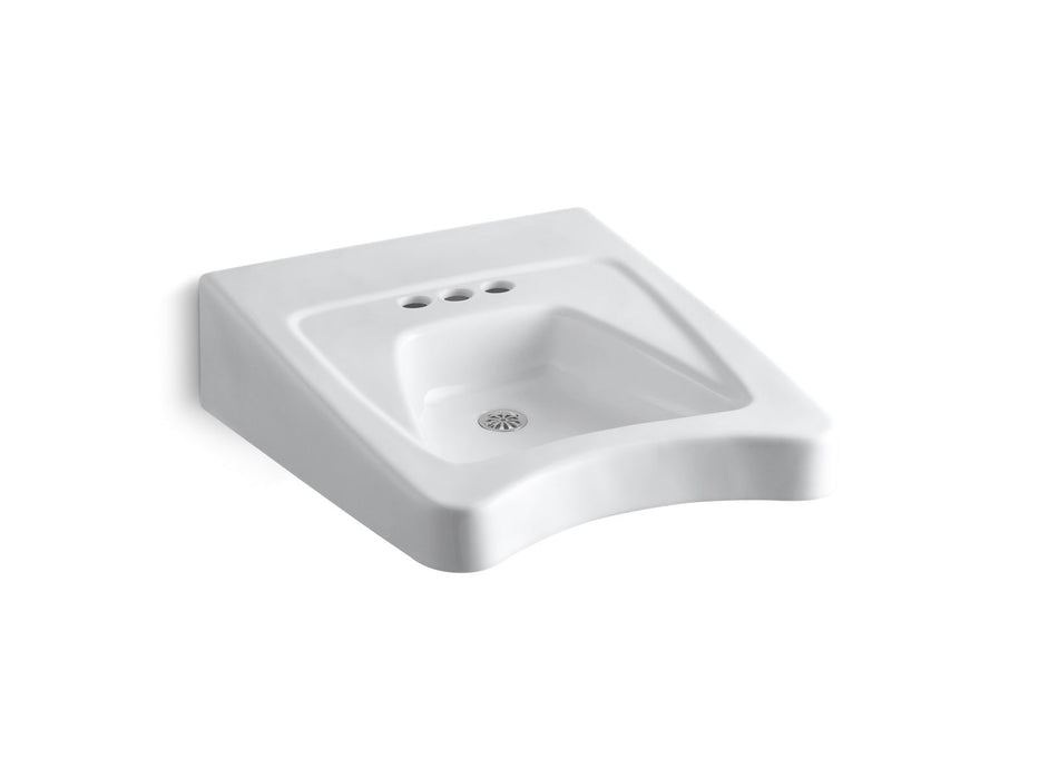 KOHLER K-12636-L Morningside Concealed carrier arm mount wheelchair commercial bathroom sink with 4" centerset faucet...