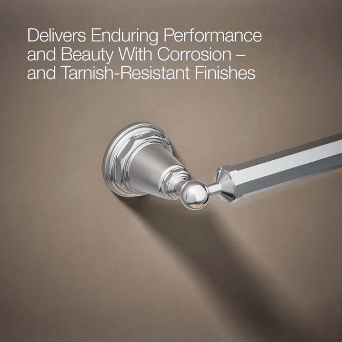 KOHLER K-13109 Pinstripe 24" towel bar, polished chrome - view 5