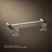 KOHLER K-13109 Pinstripe 24" towel bar, vibrant brushed nickel - view 4