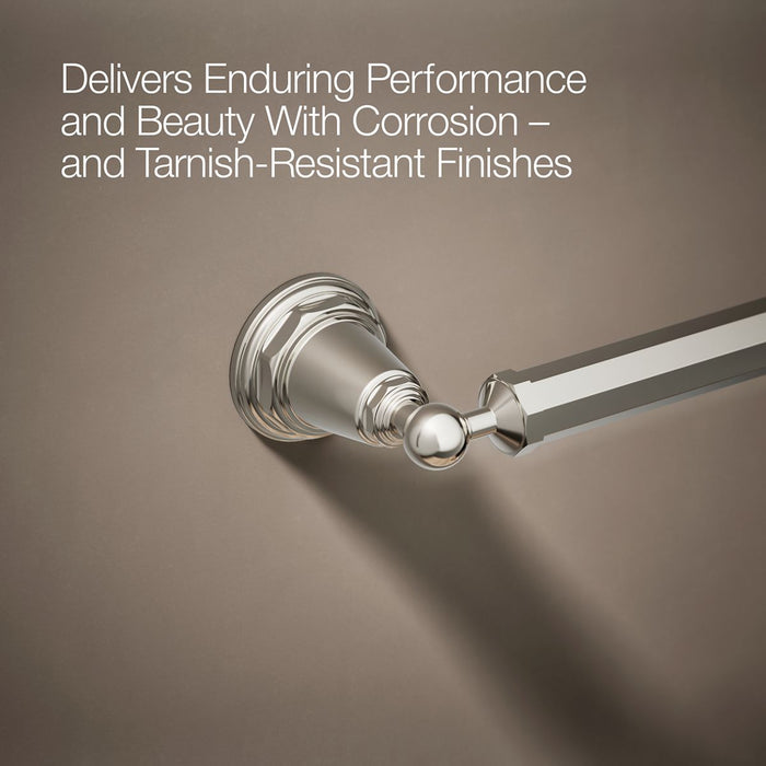 KOHLER K-13109 Pinstripe 24" towel bar, vibrant polished nickel - view 2