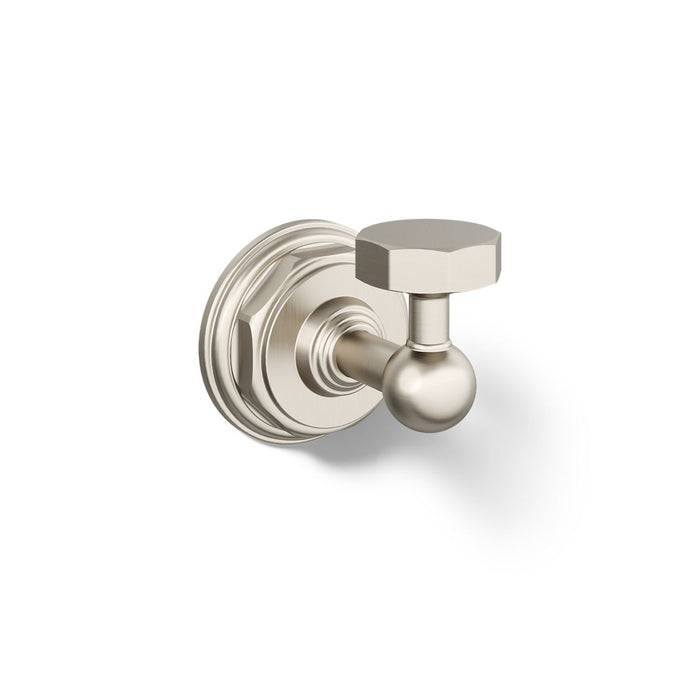 KOHLER K-13113 Pinstripe Robe hook, vibrant brushed nickel - view 3