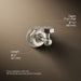 KOHLER K-13113 Pinstripe Robe hook, vibrant brushed nickel - view 5