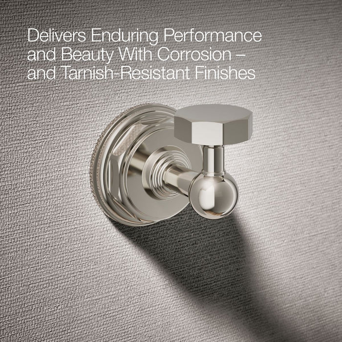 KOHLER K-13113 Pinstripe Robe hook, vibrant polished nickel - view 5