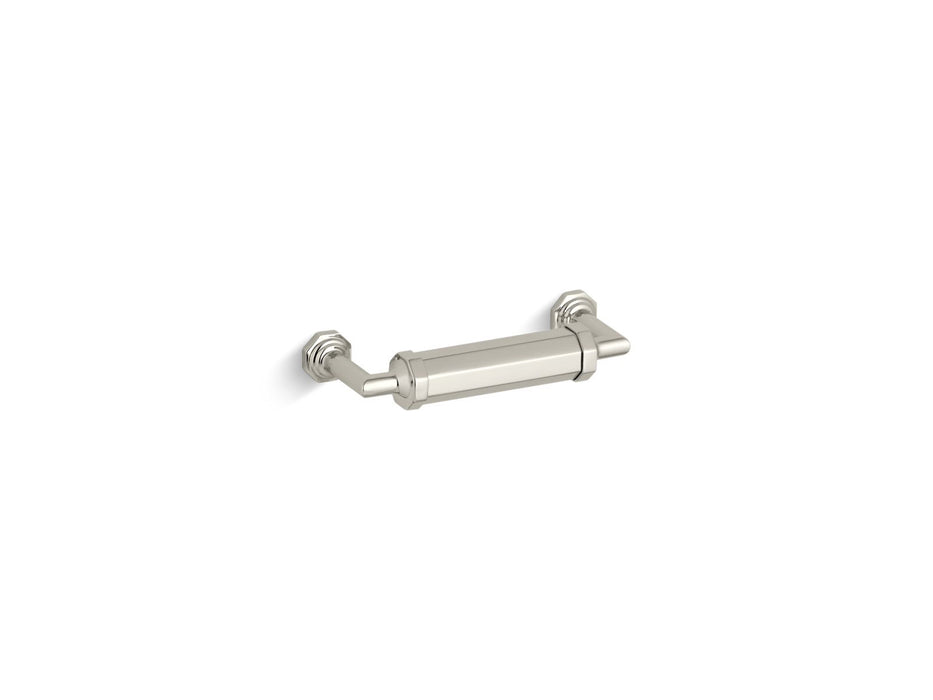 KOHLER K-13125 Pinstripe 3" cabinet pull, vibrant polished nickel
