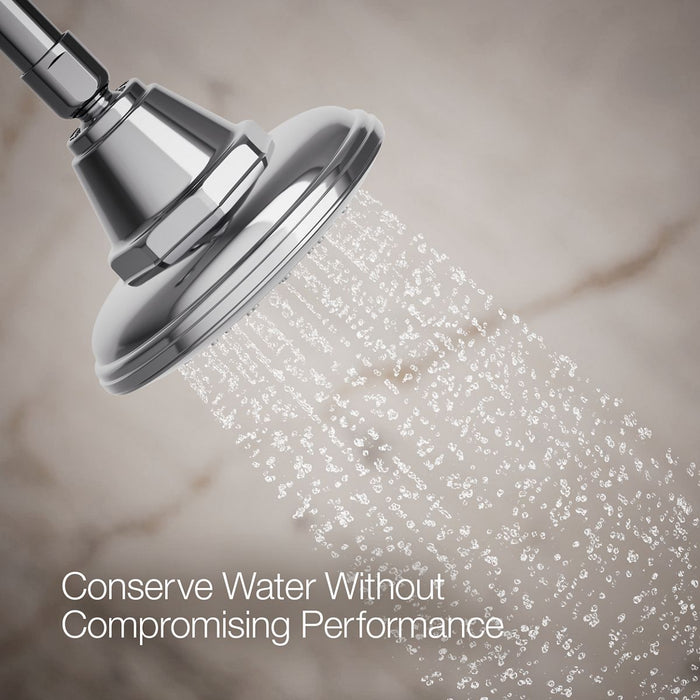 KOHLER K-13137-AK Pinstripe Single-function showerhead, 2.5 gpm, polished chrome - view 4