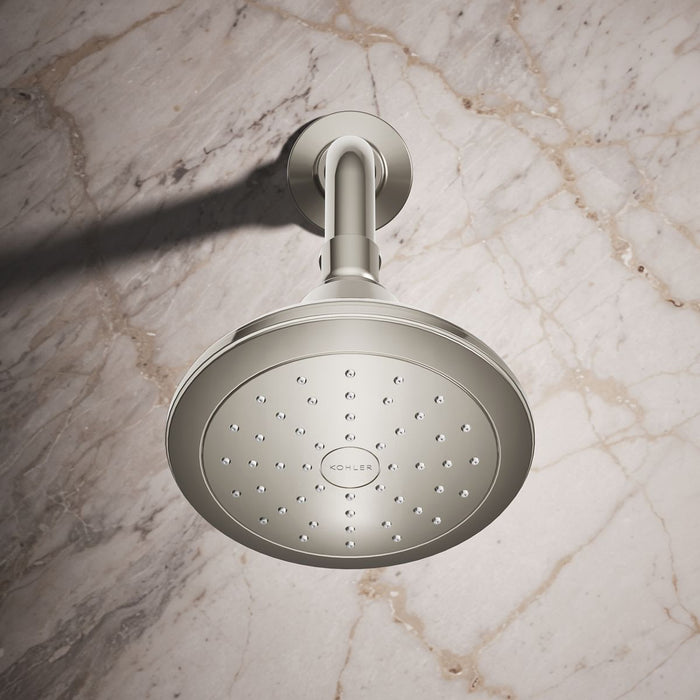 KOHLER K-13137-AK Pinstripe Single-function showerhead, 2.5 gpm, vibrant polished nickel - view 3