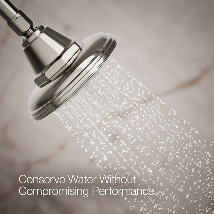 KOHLER K-13137-AK Pinstripe Single-function showerhead, 2.5 gpm, vibrant polished nickel - view 4