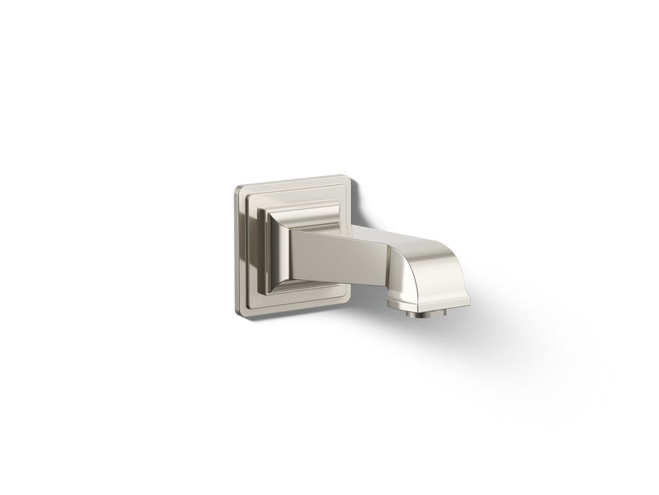 KOHLER K-13139-A Pinstripe Wall-mount bath spout, vibrant polished nickel
