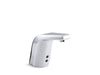 KOHLER K-13460 Sculpted Touchless single-hole lavatory faucet with Insight sensor technology and temperature mixer,...