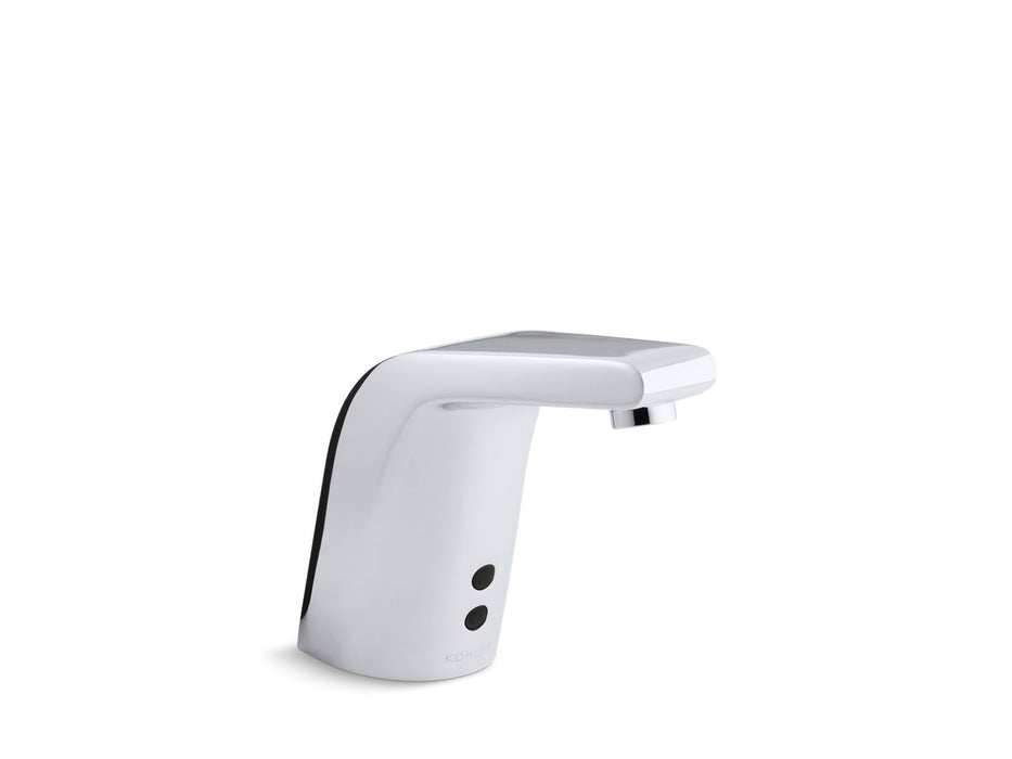 KOHLER K-13463 Sculpted Touchless single-hole lavatory faucet with Insight sensor technology, AC-powered, 0.5 gpm,...