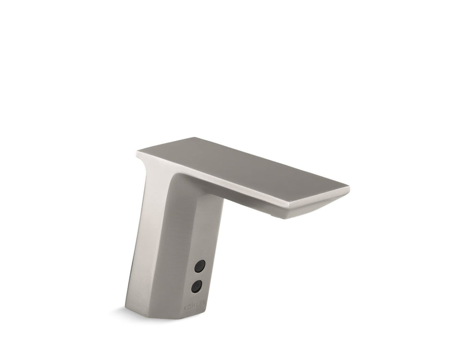 KOHLER K-13468 Geometric Touchless single-hole lavatory faucet with Insight sensor technology and temperature mixer,...