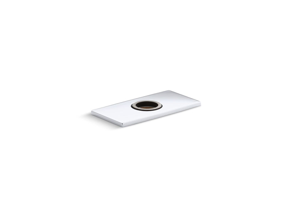 KOHLER K-13478-B 4" escutcheon plate for Insight and Kinesis faucet, polished chrome