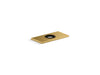 KOHLER K-13478-B 4" escutcheon plate for Insight and Kinesis faucet, vibrant brushed moderne brass
