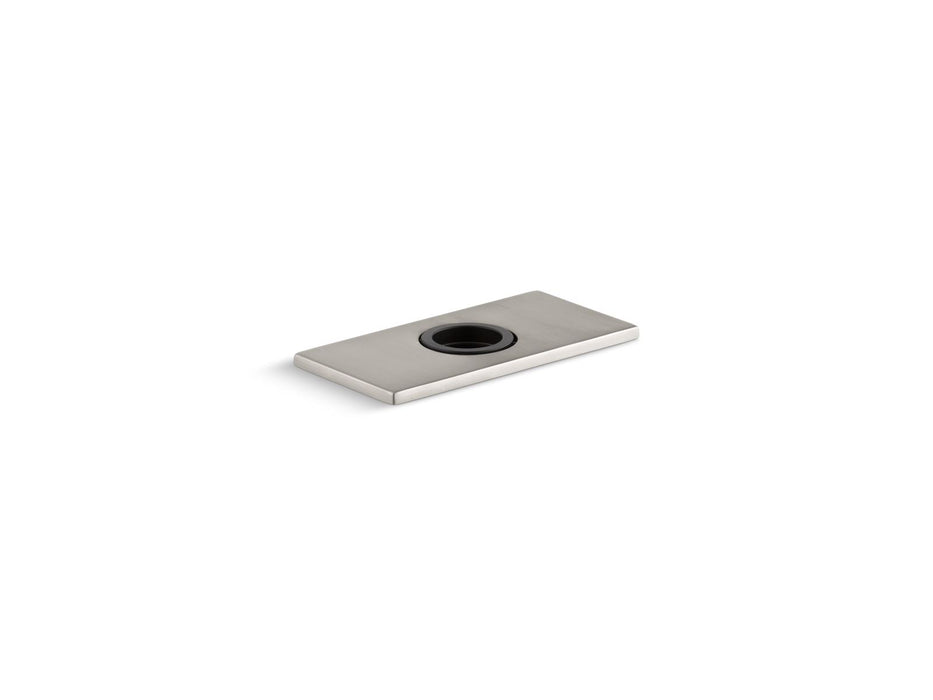 KOHLER K-13478-B 4" escutcheon plate for Insight and Kinesis faucet, vibrant stainless