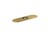 KOHLER K-13479-A 8" escutcheon plate for Insight and Kinesis faucet, vibrant brushed moderne brass