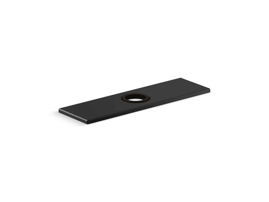 KOHLER K-13479-B 8" escutcheon plate for Insight and Kinesis faucet, matte black
