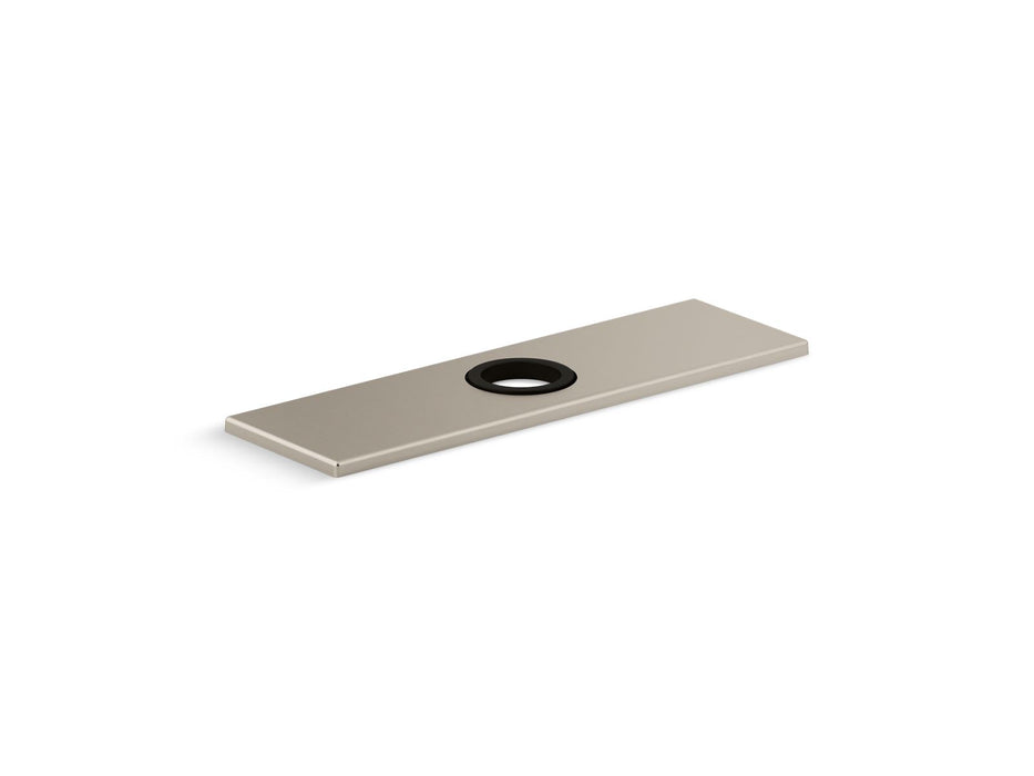 KOHLER K-13479-B 8" escutcheon plate for Insight and Kinesis faucet, vibrant brushed nickel