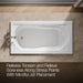 KOHLER K-1357 Devonshire 60" x 32" drop-in whirlpool bath, white - view 5