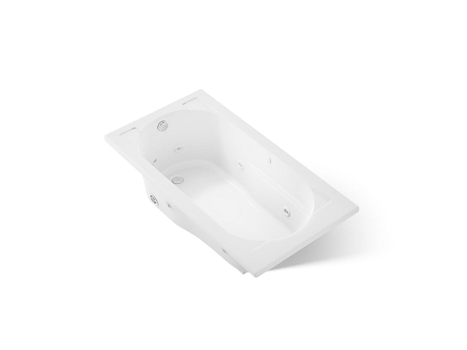 KOHLER K-1357-H Devonshire 60" x 32" drop-in whirlpool bath heater, white