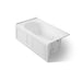 KOHLER K-1357-RA Devonshire 60" x 32" alcove whirlpool bath, right drain, white