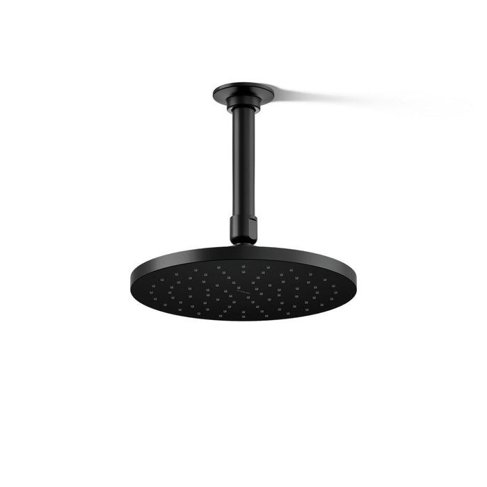 KOHLER K-13688 Contemporary Round 8" single-function rainhead, 2.5 gpm, matte black - view 4