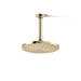 KOHLER K-13688 Contemporary Round 8" single-function rainhead, 2.5 gpm, vibrant french gold - view 4
