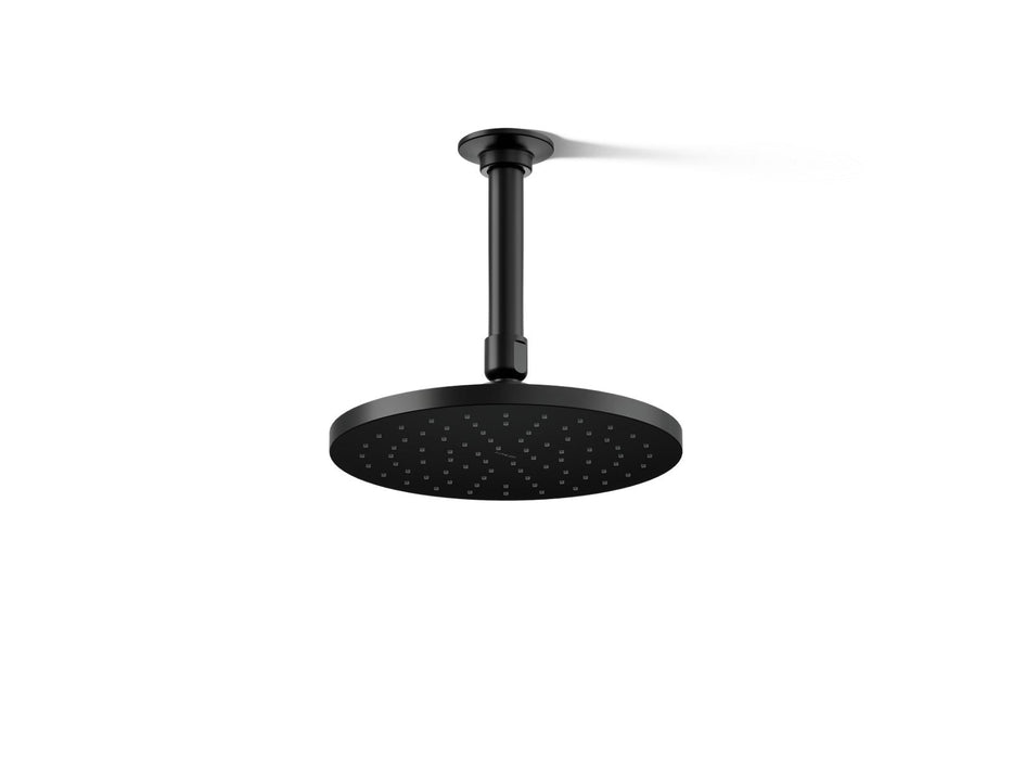 KOHLER K-13688-G Contemporary Round 8" single-function rainhead, 1.75 gpm, matte black