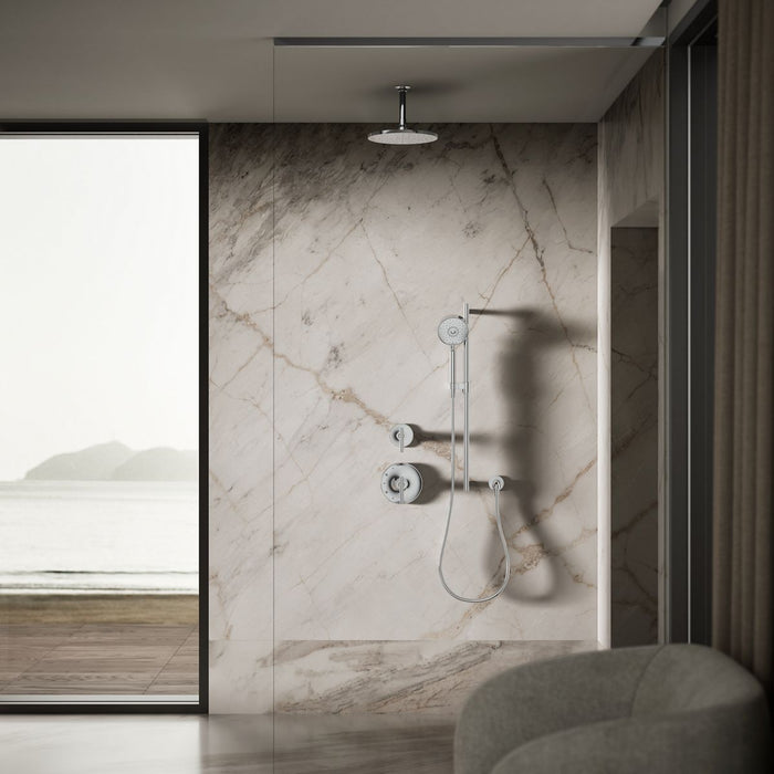 KOHLER K-13689 Contemporary Round 10" single-function rainhead, 2.5 gpm, polished chrome - view 2