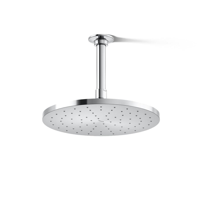 KOHLER K-13689 Contemporary Round 10" single-function rainhead, 2.5 gpm, polished chrome - view 3