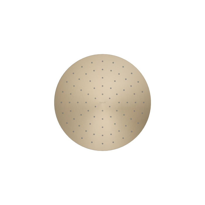 KOHLER K-13689 Contemporary Round 10" single-function rainhead, 2.5 gpm, vibrant brushed bronze - view 4
