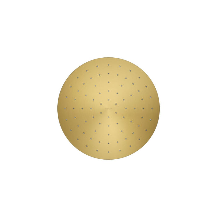 KOHLER K-13689 Contemporary Round 10" single-function rainhead, 2.5 gpm, vibrant brushed moderne brass - view 4