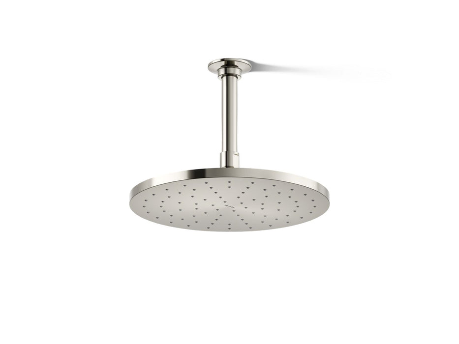 KOHLER K-13689 Contemporary Round 10" single-function rainhead, 2.5 gpm, vibrant polished nickel