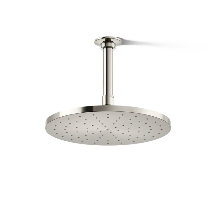 KOHLER K-13689 Contemporary Round 10" single-function rainhead, 2.5 gpm, vibrant polished nickel - view 2