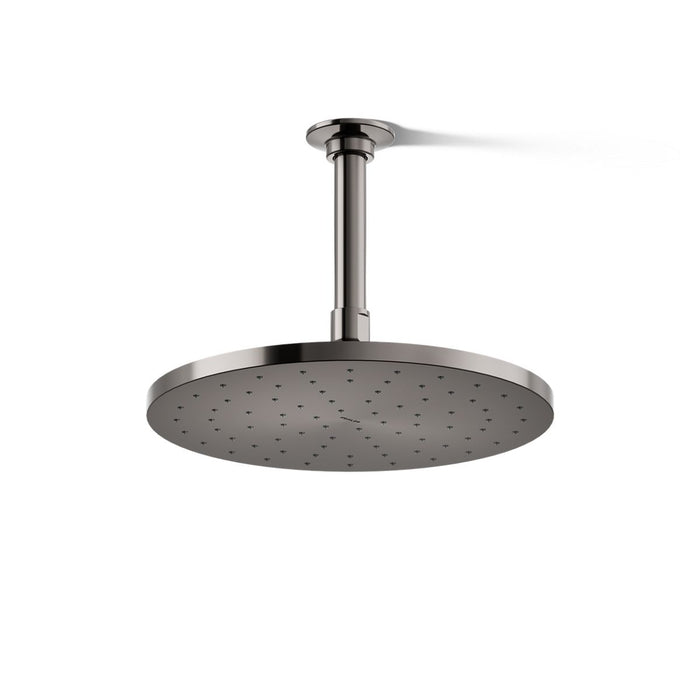 KOHLER K-13689 Contemporary Round 10" single-function rainhead, 2.5 gpm, vibrant titanium - view 3