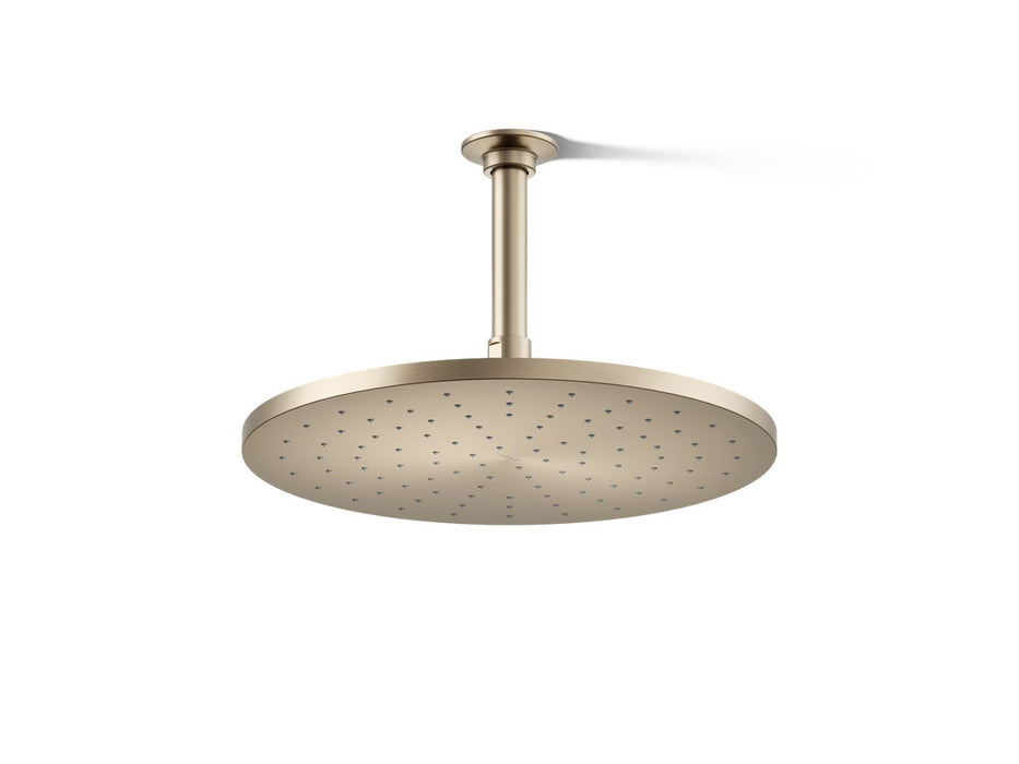 KOHLER K-13690 Contemporary Round 12" single-function rainhead, 2.5 gpm, vibrant brushed bronze