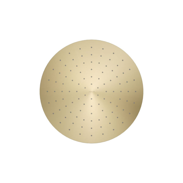 KOHLER K-13690 Contemporary Round 12" single-function rainhead, 2.5 gpm, vibrant french gold - view 4