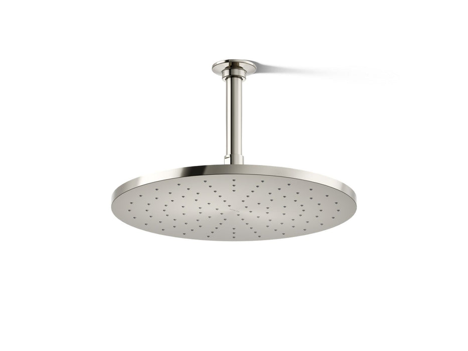 KOHLER K-13690 Contemporary Round 12" single-function rainhead, 2.5 gpm, vibrant polished nickel