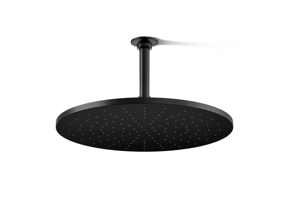 KOHLER K-13691 Contemporary Round 14” single-function rainhead, 2.5 gpm, matte black