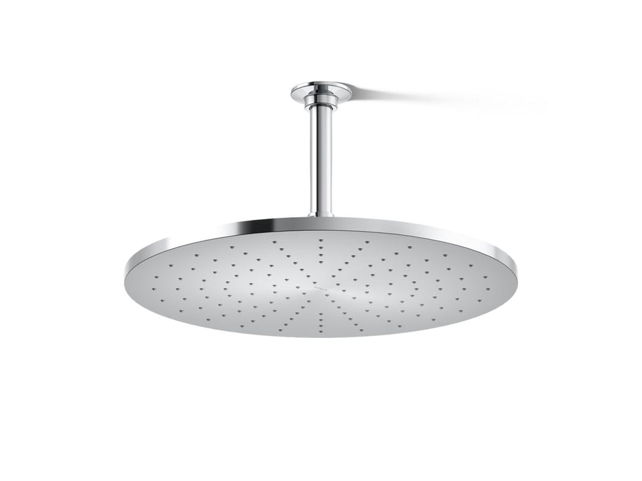 KOHLER K-13691 Contemporary Round 14” single-function rainhead, 2.5 gpm, polished chrome