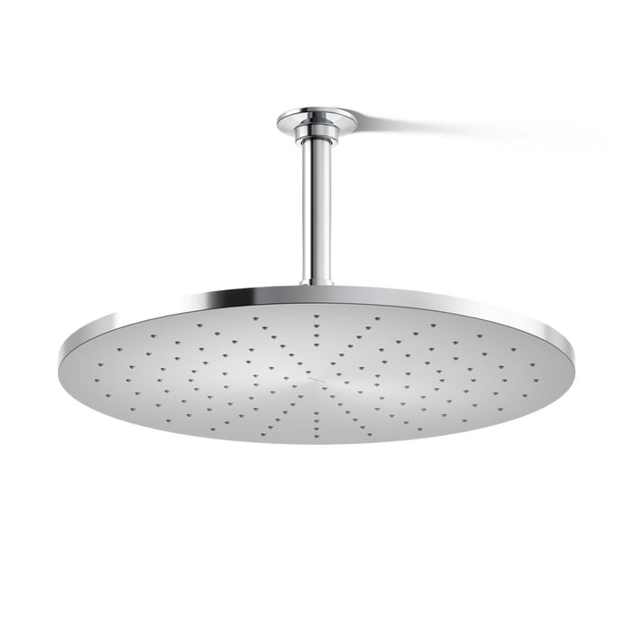 KOHLER K-13691 Contemporary Round 14” single-function rainhead, 2.5 gpm, polished chrome - view 3