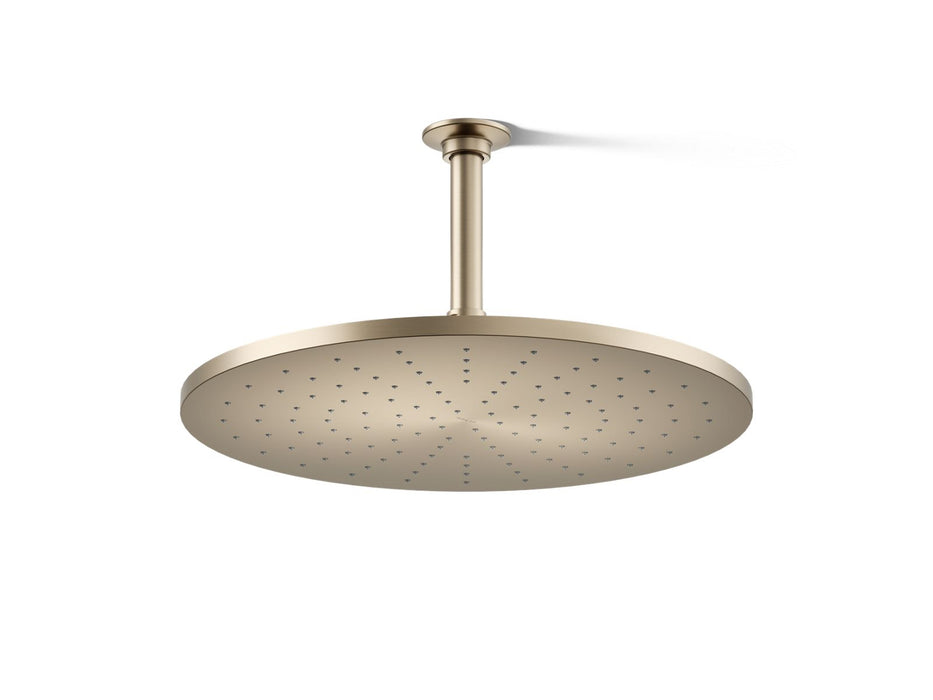 KOHLER K-13691 Contemporary Round 14” single-function rainhead, 2.5 gpm, vibrant brushed bronze