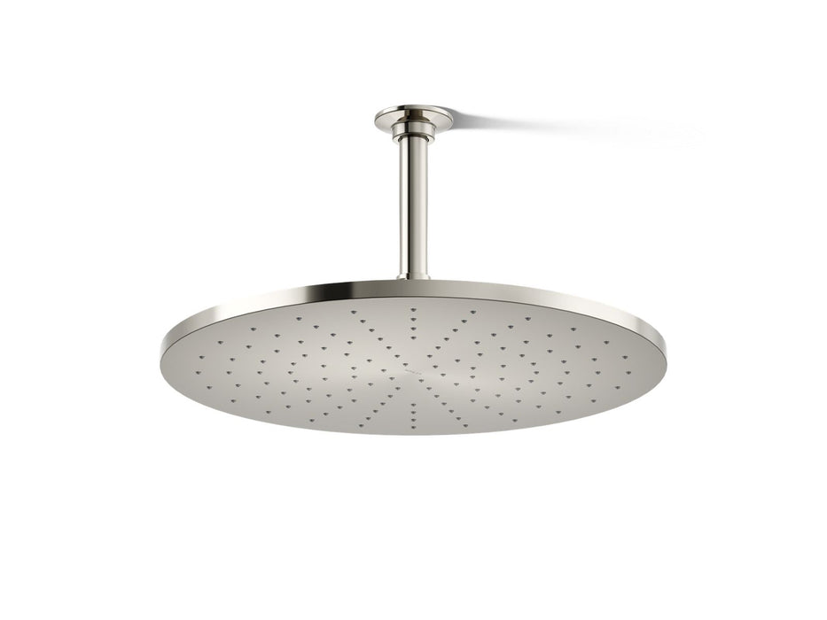 KOHLER K-13691 Contemporary Round 14” single-function rainhead, 2.5 gpm, vibrant polished nickel