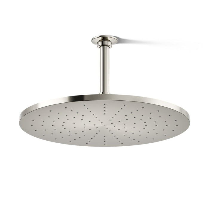 KOHLER K-13691 Contemporary Round 14” single-function rainhead, 2.5 gpm, vibrant polished nickel - view 3