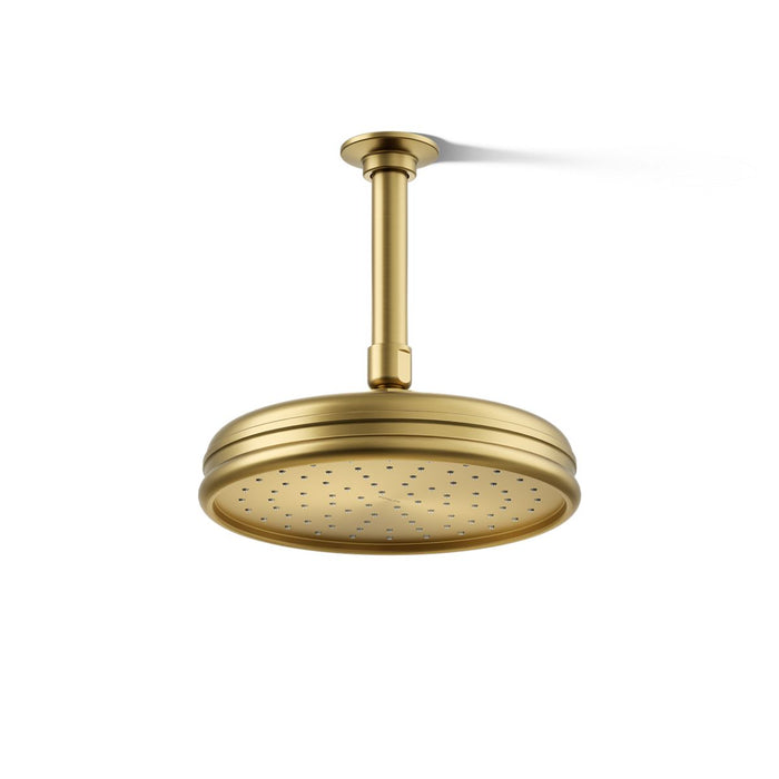 KOHLER K-13692-G 8" rainhead, 1.75 gpm, vibrant brushed moderne brass - view 4