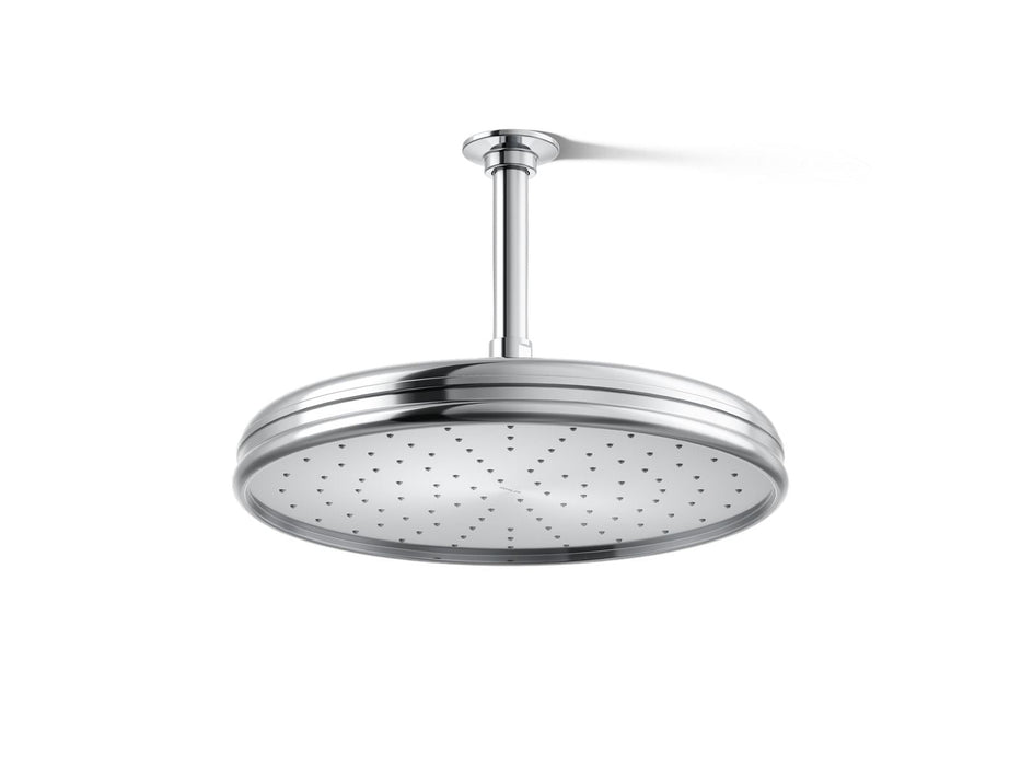 KOHLER K-13694 Traditional 12" single-function rainhead, 2.5 gpm, polished chrome